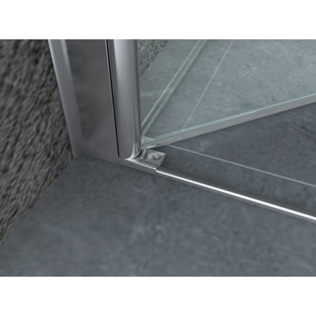 Box Doccia Saloon 70 80 90 100 120 8 mm a Nicchia 2 Anta Battente Porta Parete