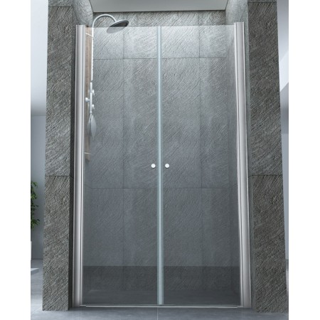Box Doccia Saloon 70 80 90 100 120 8 mm a Nicchia 2 Anta Battente Porta Parete
