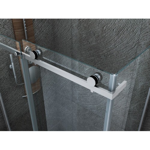 Box Doccia Angolare 8 mm Parete Fissa Scorrevole 70 80 90 100 120 140 Cristallo