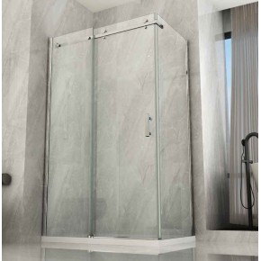 Box Doccia Angolare 8 mm Parete Fissa Scorrevole 70 80 90 100 120 140 Cristallo