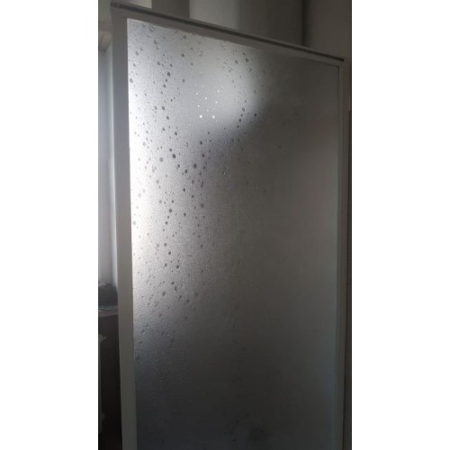 Box Doccia Economico 3 Lati PVC Porta Scorrevole 2 Ante Quadrato Rettangolare