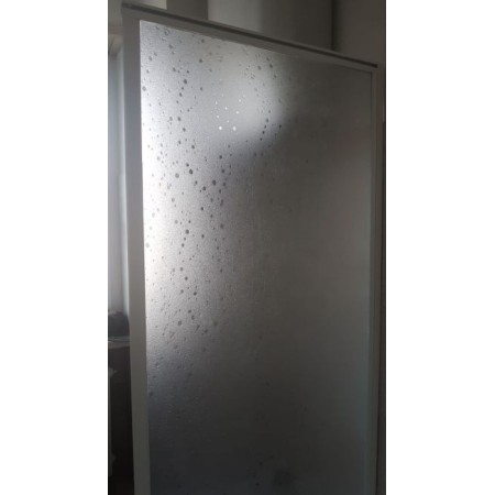 Box Doccia Economico 3 Lati PVC Porta Scorrevole 2 Ante Quadrato Rettangolare
