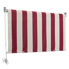 Tenda Sole Caduta 150x250 H Riga Rossa Attacco Soffitto Terrazzo Rullo Alluminio