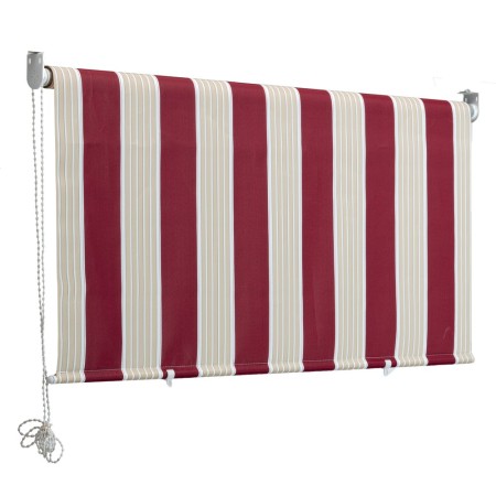 Tenda Sole Caduta 150x250 H Riga Rossa Attacco Soffitto Terrazzo Rullo Alluminio