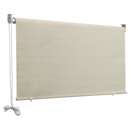 Tenda da Sole a Caduta Beige 150x250 H Attacco Soffitto Balcone Rullo Alluminio