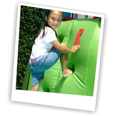 Saltarello Castello Gonfiabile Grande per Bambini con Scivolo Motore Elettrico