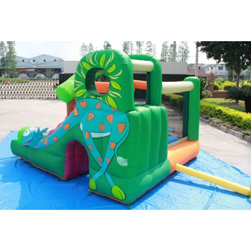 Saltarello Castello Gonfiabile Grande per Bambini con Scivolo Motore Elettrico