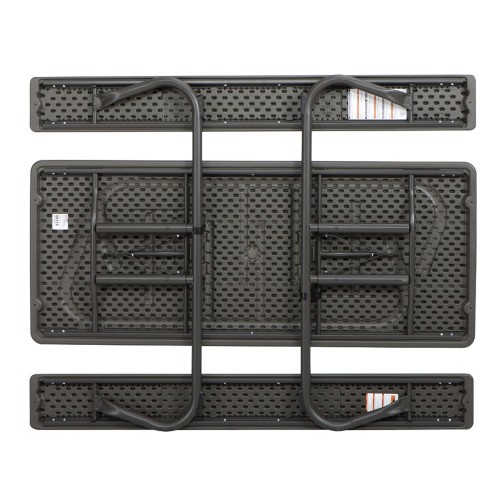 Set Birreria Richiudibile in Resina Tavolo 2 Panche Giardino Esterno Pieghevole