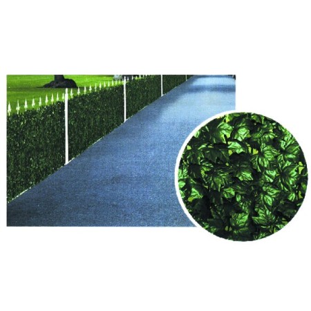 Arella Siepe Finta 1x3 Foglie Edera Sempreverde Giardino Balcone Sintetica Rete