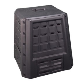 Compostiera da Giardino Plastica 380 LT Bio Compost Bidone Compostaggio Foglie
