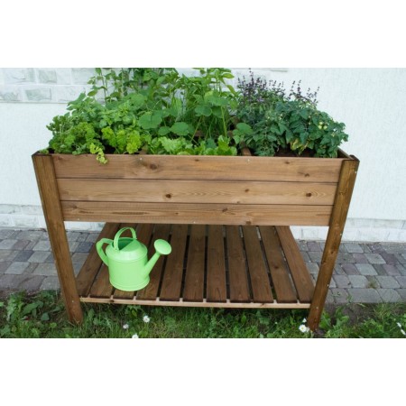 Fioriera 120x80 Orto Rialzato Urbano da Balcone Giardino Pensile Vaso in Legno