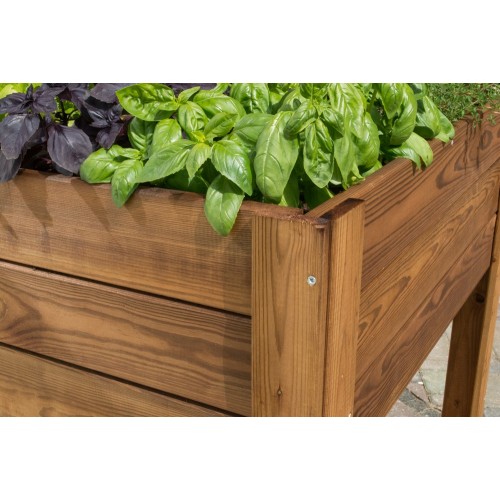 Fioriera 120x80 Orto Rialzato Urbano da Balcone Giardino Pensile Vaso in Legno