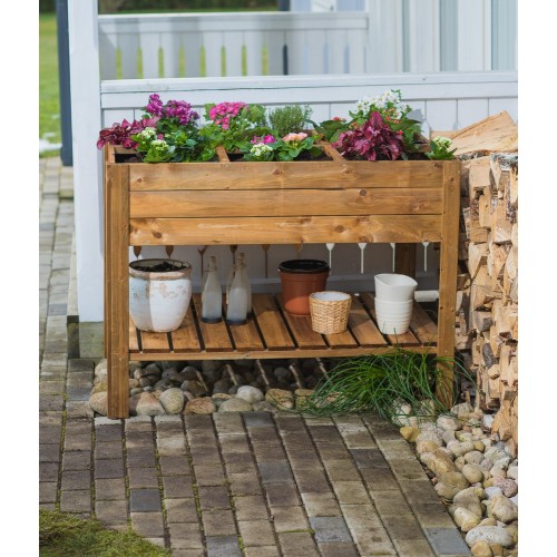 Fioriera 120x80 Orto Rialzato Urbano da Balcone Giardino Pensile Vaso in Legno