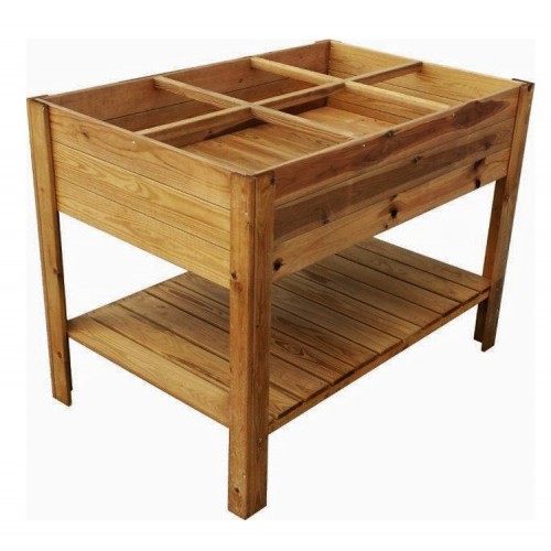 Fioriera 120x80 Orto Rialzato Urbano da Balcone Giardino Pensile Vaso in Legno