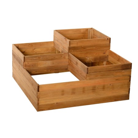 Fioriera 90x90 Orto Rialzato da Balcone Giardino Terrazzo Aiuola Vaso in Legno