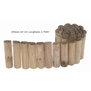 Steccato Bordura Aiuola 200x20 cm da Giardino Recinzione Staccionata Rollborder