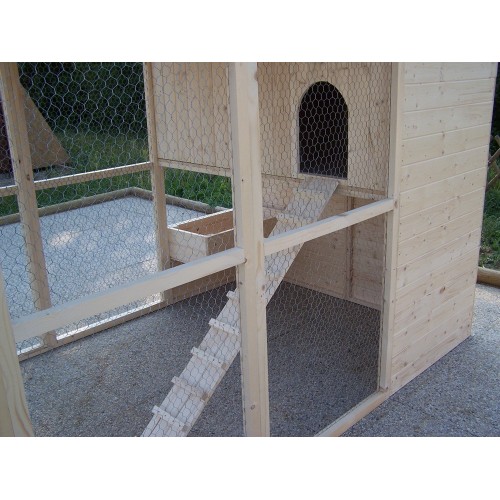 Pollaio Grande in Legno 6 10 Polli Galline Ovaiole Apribile Recinto da Esterno