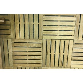 Mattonelle 50x50 in Legno Pino Pavimento Pavimentazione per Esterno da Giardino 2
