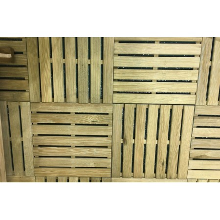 Mattonelle 50x50 in Legno Pino Pavimento Pavimentazione per Esterno da Giardino