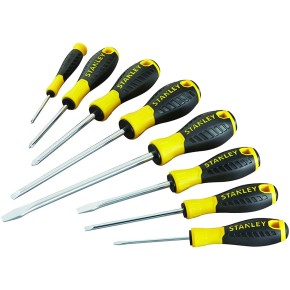 Kit Cacciaviti Stanley a Lama Piatta Set Giraviti a Croce Taglio Stella Piccolo 2