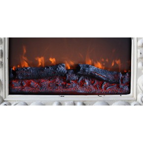 Caminetto Elettrico Parete con Cornice da Appendere Fuoco Finto Led 900 1800W 2