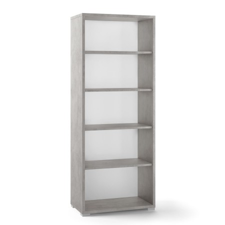 Mobile Libreria 70 Grigia 5 Ripiani a Giorno da Ufficio Scaffale Bambini Moderna