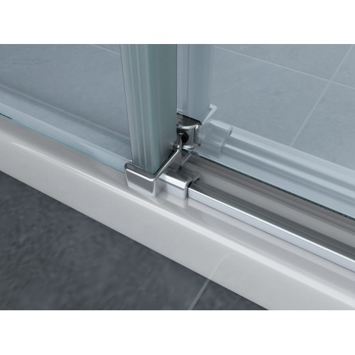 Box Doccia Angolare 8 mm 2 Lati Porte Scorrevole 70 x 80 90 100 120 in Cristallo