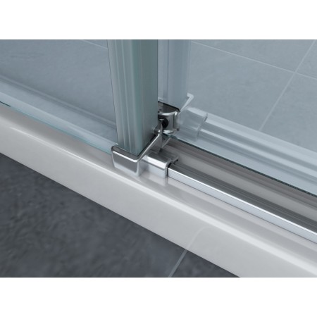 Box Doccia Angolare 8 mm 2 Lati Porte Scorrevole 70 x 80 90 100 120 in Cristallo