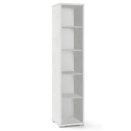 Mobile Libreria 40 a Colonna 180 Ossido Bianco 5 Ripiani Ufficio Stretta Studio