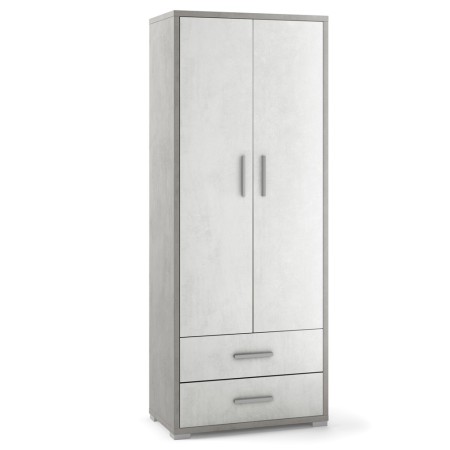Armadio 2 Ante con Cassetti Ossido Grigio Ripiani Ufficio Mobile Porta Documenti