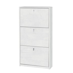 Mobile Scarpiera 3 Ante a Ribalta Ossido Slim in Legno Porta Scarpe Slim Armadio