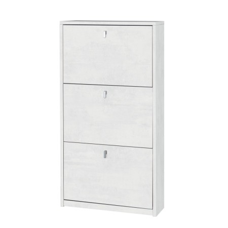 Mobile Scarpiera 3 Ante a Ribalta Ossido Slim in Legno Porta Scarpe Slim Armadio