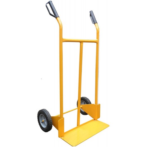 Carrello Portapacchi 2 Ruote Rigide da Lavoro in Ferro per Trasporto Bravetta