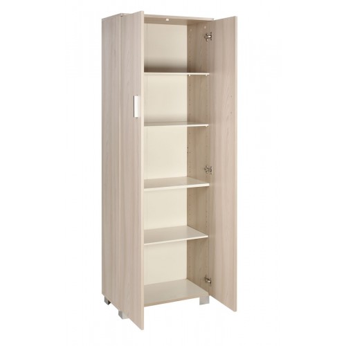 Armadio 180 2 Ante Olmo Mobile con Ripiani da Ufficio Camera da Letto Scarpiera