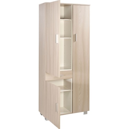 Scarpiera Mobile 180 3 Ante Olmo con Cassetto Ripiani Multiuso Armadio Scarpe