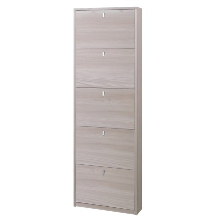 Mobile Alto Scarpiera 5 Ante Ribalta Olmo in Legno Porta Scarpe Salvaspazio Slim