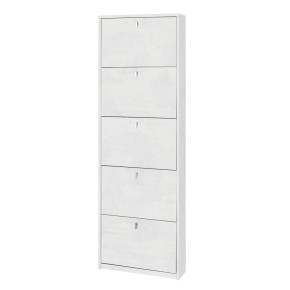 Mobile Alto Scarpiera 5 Ante Ribalta Ossido Slim Legno Porta Scarpe Salvaspazio 