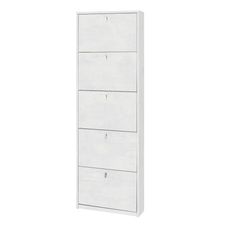 Mobile Alto Scarpiera 5 Ante Ribalta Ossido Slim Legno Porta Scarpe Salvaspazio 