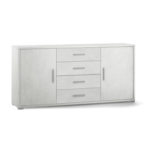 Mobile Madia 2 Ante 4 Cassetti Ossido Contenitore Buffet Credenza PortaTv Salone
