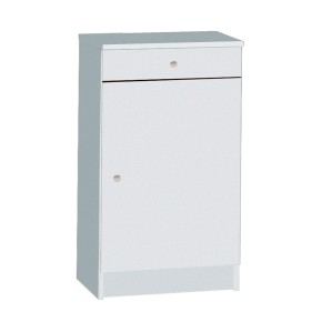 Armadio 1 Anta 80 Bianco Mobile con Cassetto Multiuso Ingresso Mobiletto Bagno