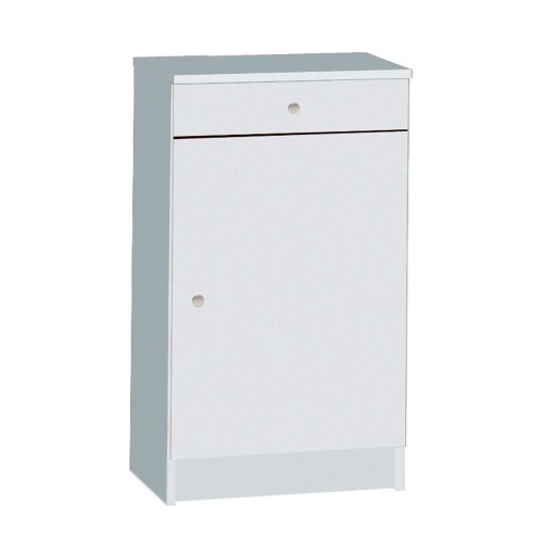 Armadio 1 Anta 80 Bianco Mobile con Cassetto Multiuso Ingresso Mobiletto Bagno