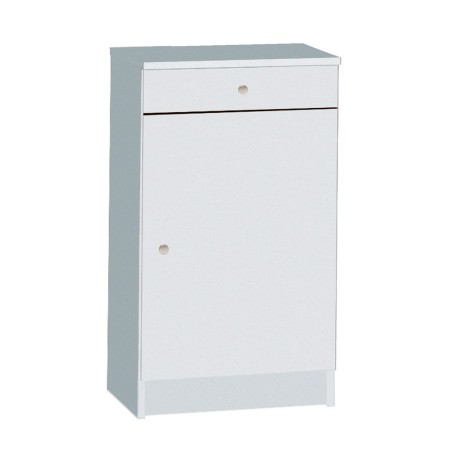 Armadio 1 Anta 80 Bianco Mobile con Cassetto Multiuso Ingresso Mobiletto Bagno