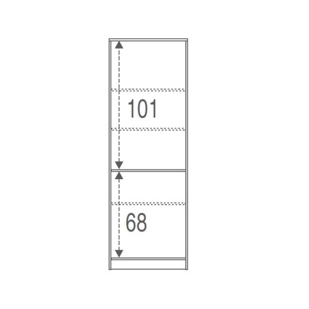 Armadio 2 Ante 180 Bianco con Ripiani Guardaroba Mobile da Ingresso per Ufficio