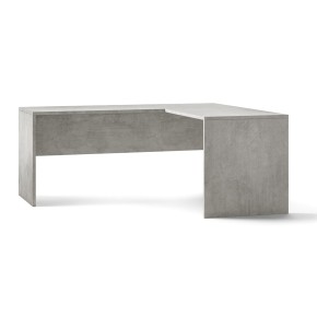 Tavolo Scrivania Angolare 180x170 Grigio Grande Moderna Angolo Ufficio Porta Pc