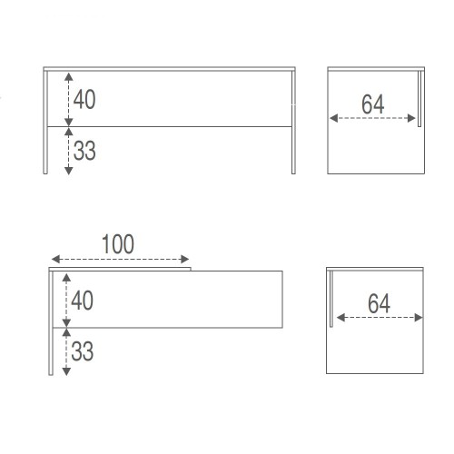 Tavolo Scrivania ad Angolo 180x170 Grigio Angolare Direzionale Ufficio Computer