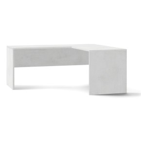 Tavolo Scrivania Angolare 180x170 Ossido Bianco Moderna Angolo Ufficio Porta Pc