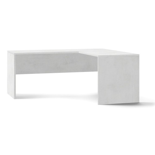 Tavolo Scrivania Angolare 180x170 Ossido Bianco Moderna Angolo Ufficio Porta Pc