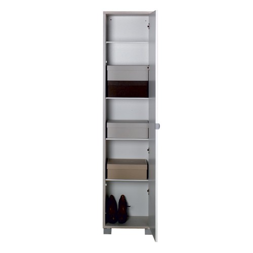 Mobile Multiuso 1 Anta 190 Olmo Ufficio Armadio con Ripiani Mobiletto da Bagno