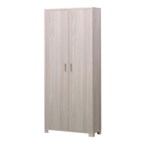 Armadio Slim 2 Ante 190 Olmo con Ripiani Mobile Ripostiglio in Legno Scarpiera