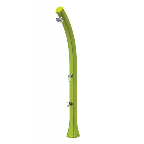Doccia Solare per Esterno 28 lt Soffione Rotondo Miscelatore da Giardino Piscina